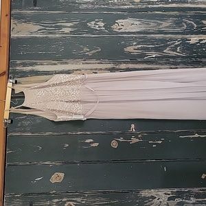 Champaign colored mother of the bride dress